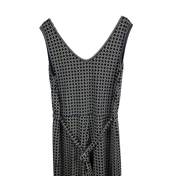 Max Studio Womens XL Sleeveless Geometric Print Jumpsuit With V-Neckline - Picture 4 of 7